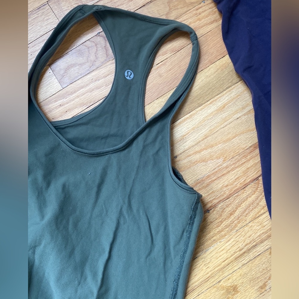 Lululemon Racerback tank in olive